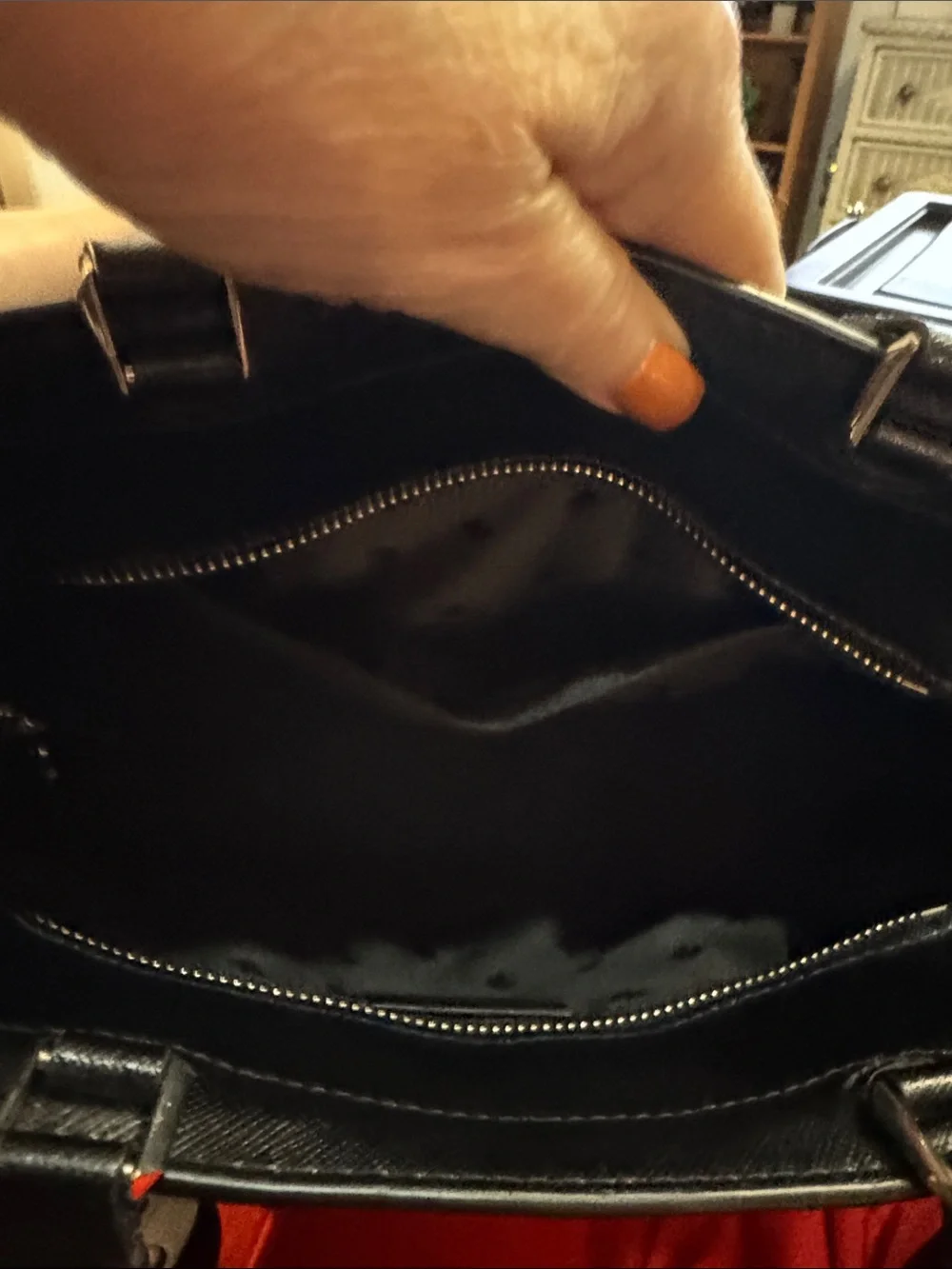 Kate Spade Black Leather Top-Handle Satchel